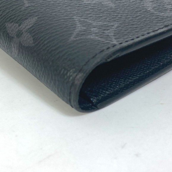 LOUIS VUITTON Monogram-Eclipse Portefeuille Brazza Two fold Long Wallet - Picture 4 of 14